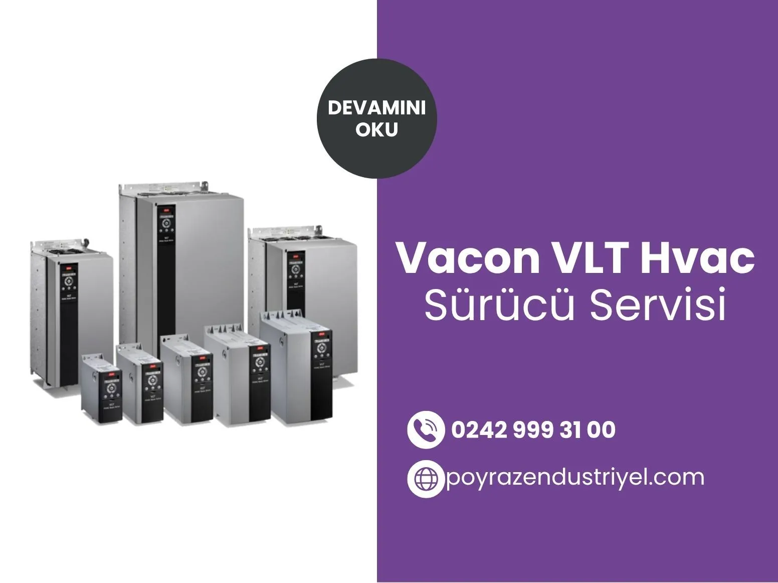Vacon VLT Hvac Sürücü Servisi